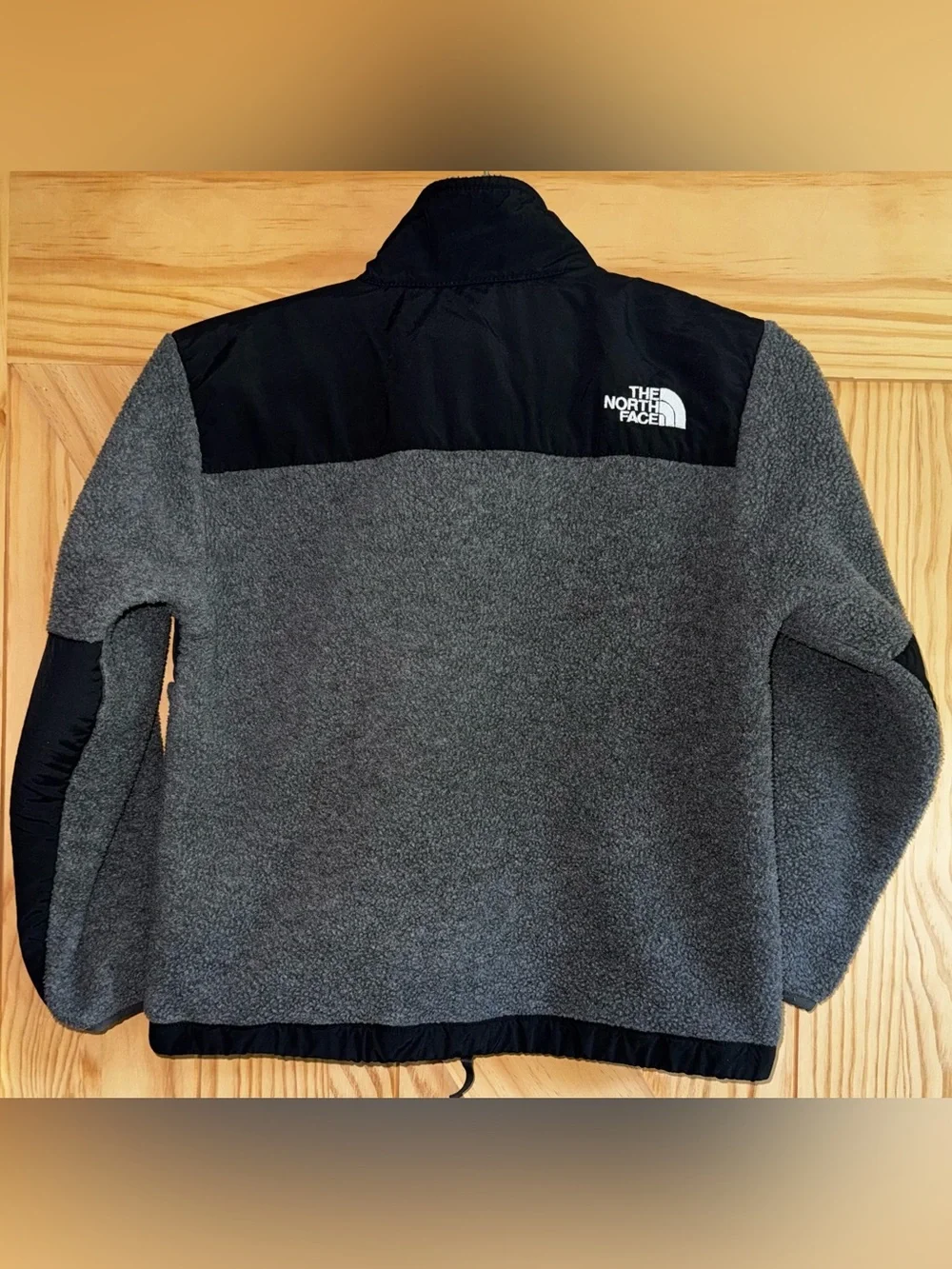 The North Face Kids Gray and Black Denali Fleece